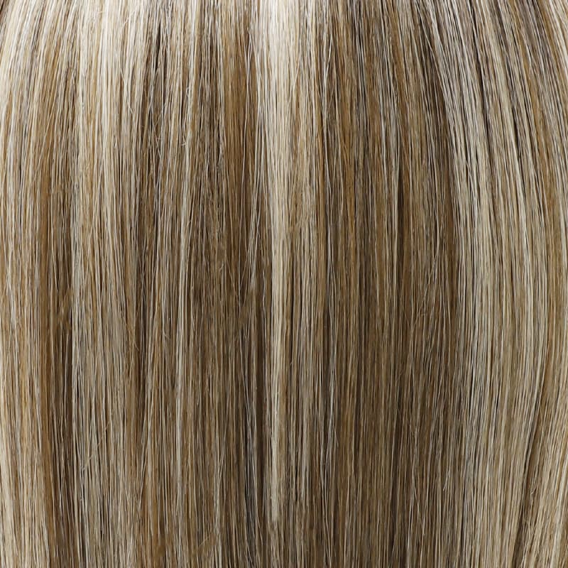 Ash Light Blonde Subtle Brown Sleek Bob Cut Heat Resistant Synthetic Wig Lightweight