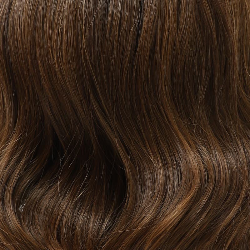 Beige Ash Blonde Brown Shoulder-Length Synthetic Heat-Friendly Wavy Hair Wig