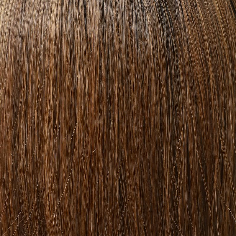 Chestnut Brown Highlight Long Body Wave Synthetic Wig Mono Top