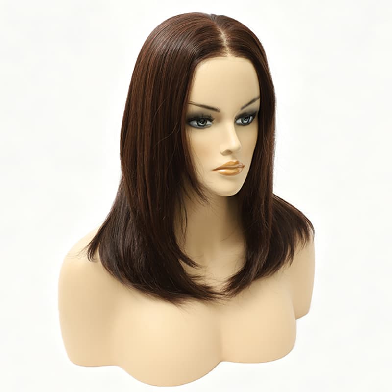 Shoulder-Length Sleek Bob Heat Friendly Synthetic Wig (Mono Top)