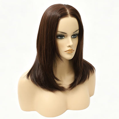 Shoulder-Length Sleek Bob Heat Friendly Synthetic Wig (Mono Top)