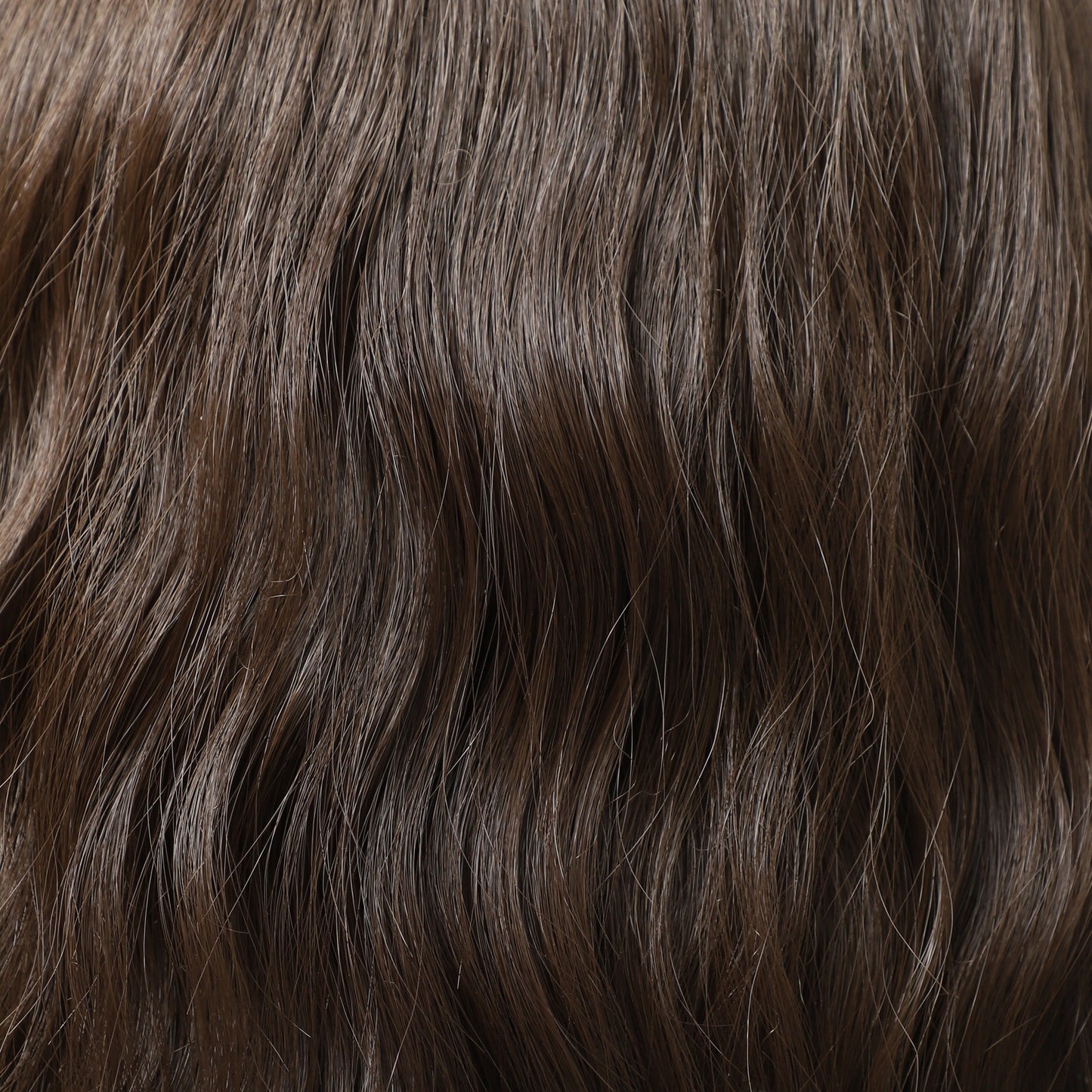 Dark Brown Wave MONO Top Synthetic Wig for Women Natural Looking Heat-Friendly Fiber