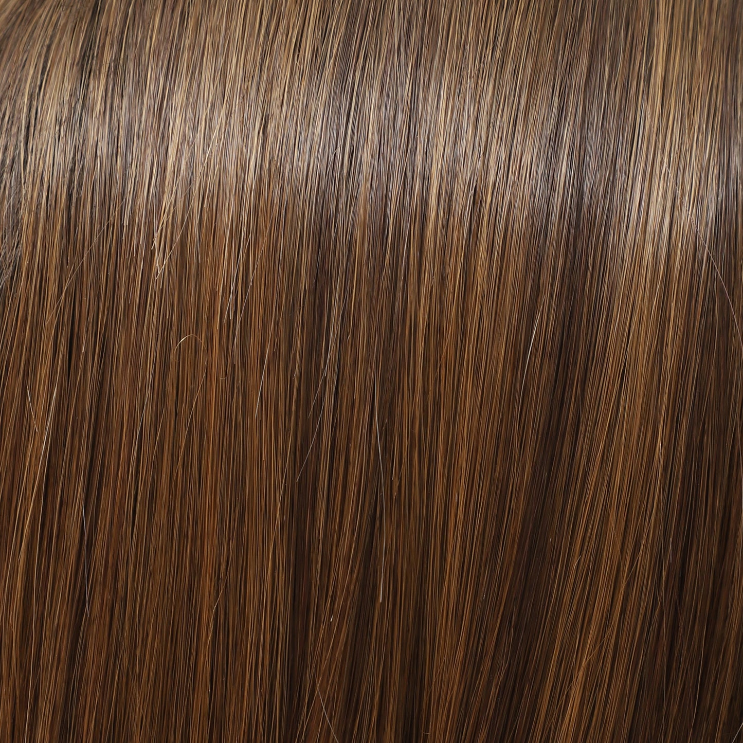Medium Brown Straight MONO Top Synthetic Wig for Women Lightweight Hair