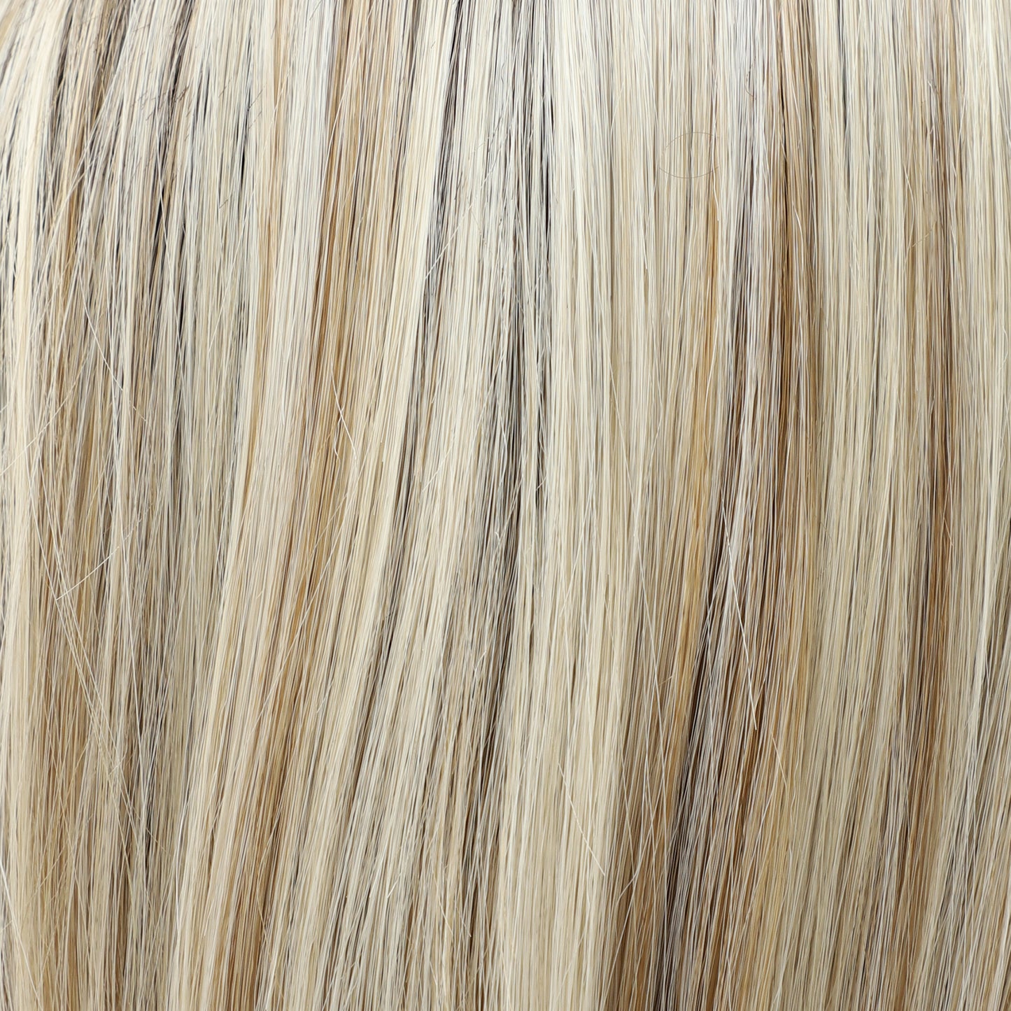 Ash Beige Blonde Highlighted Layered Wavy MONO Top Synthetic Wig
