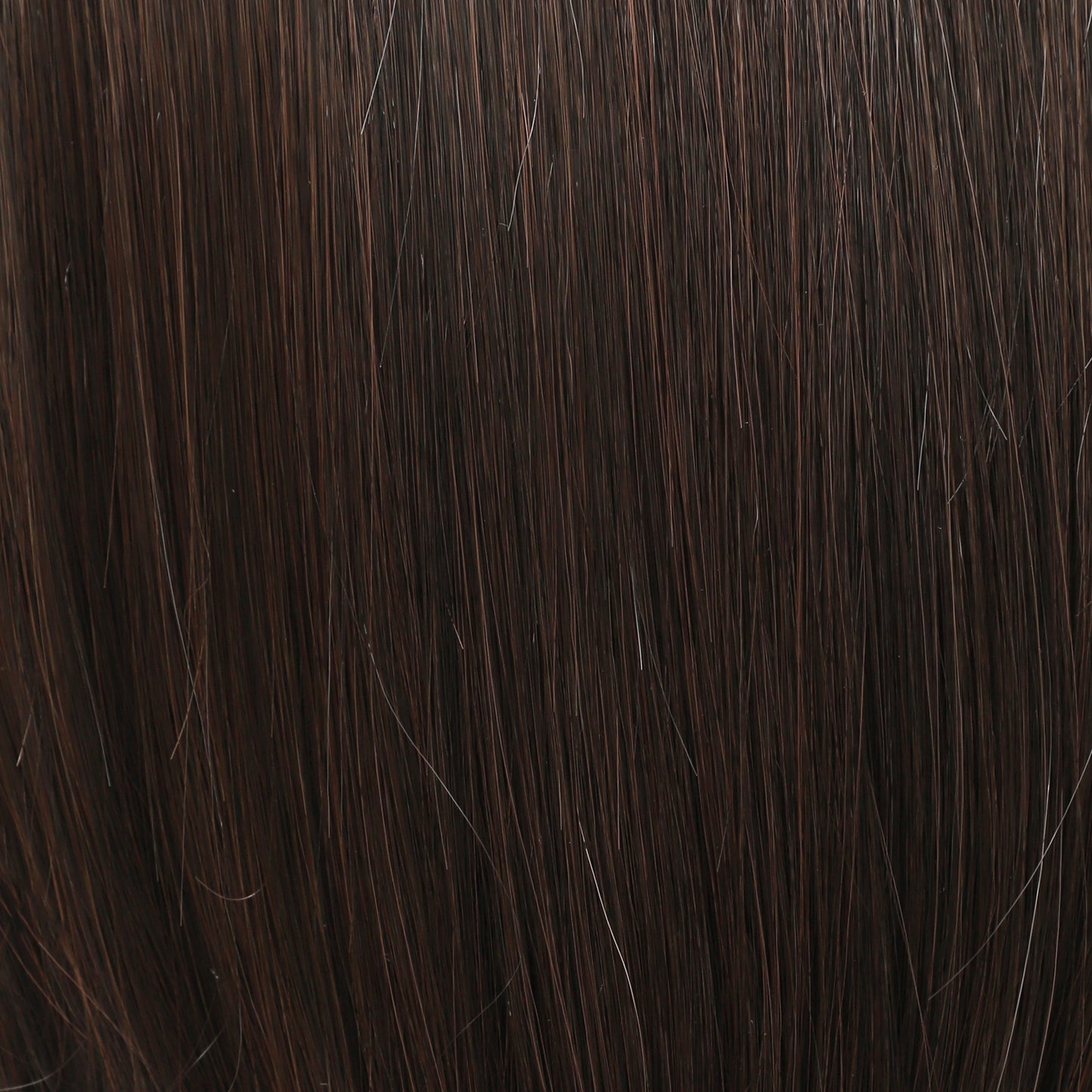 Medium Brown Straight MONO Top Synthetic Wig for Women Lightweight Hair