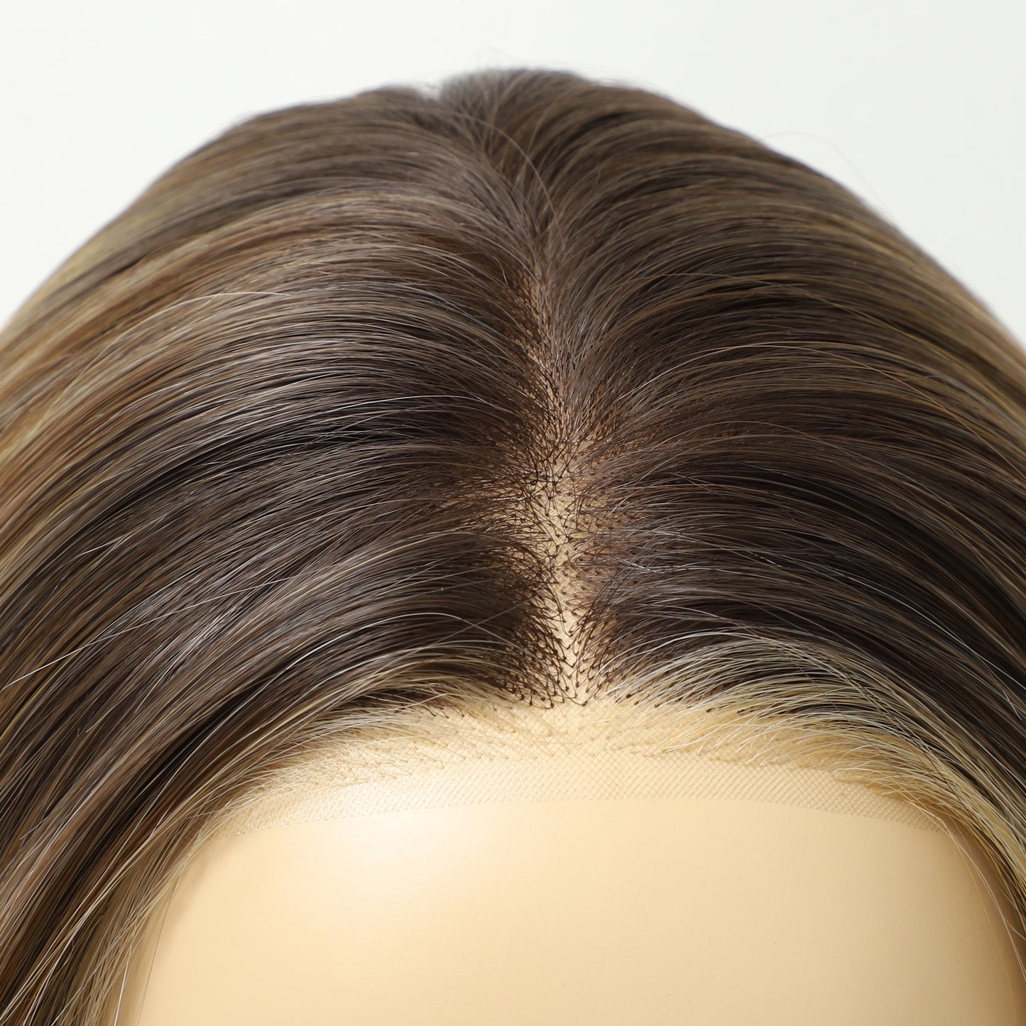 Blonde Highlight Straight Short Bob Synthetic Wig Sleek Natural Look