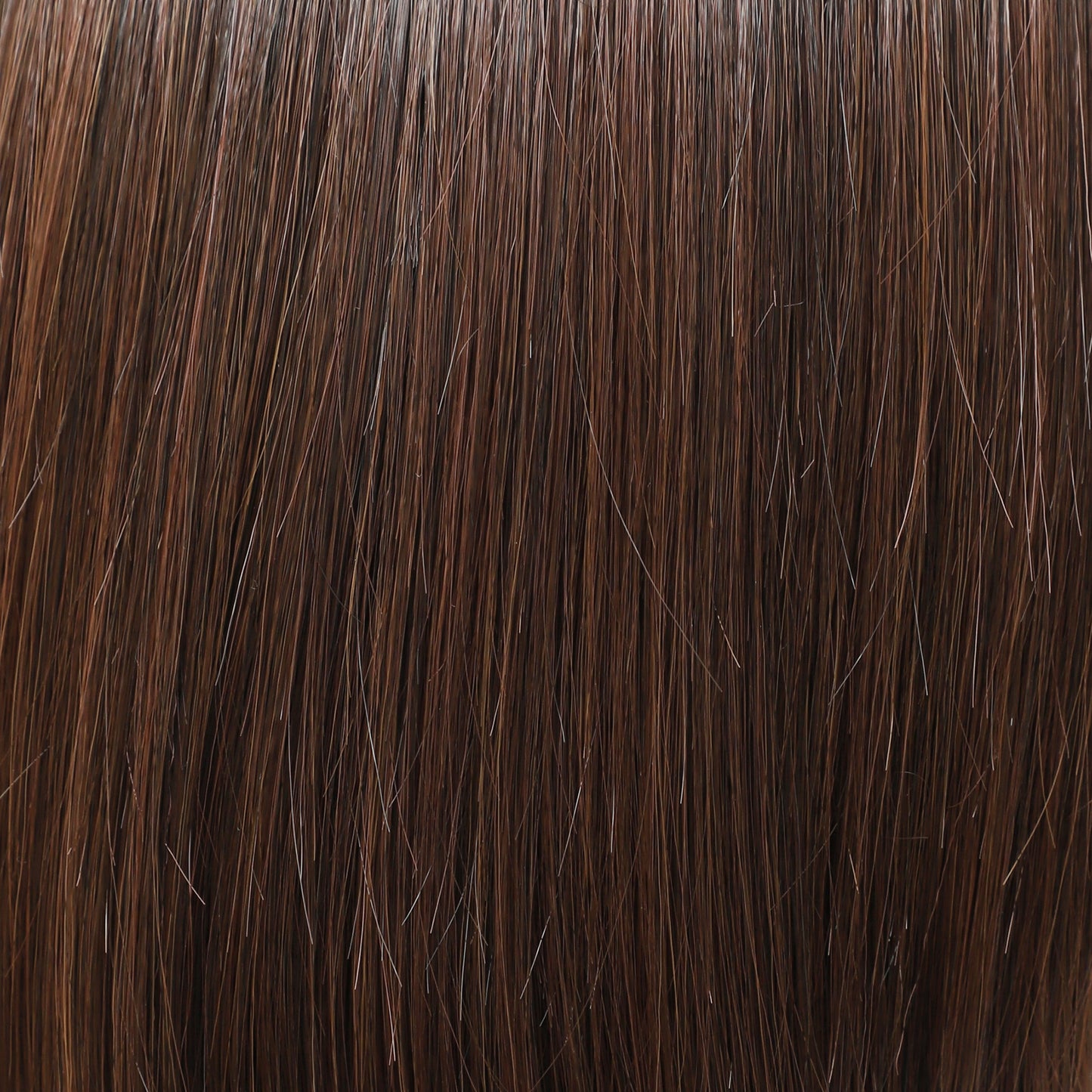 Chocolate Brown Shoulder-Length Sleek Bob Mono Top Synthetic Wig Natural Look