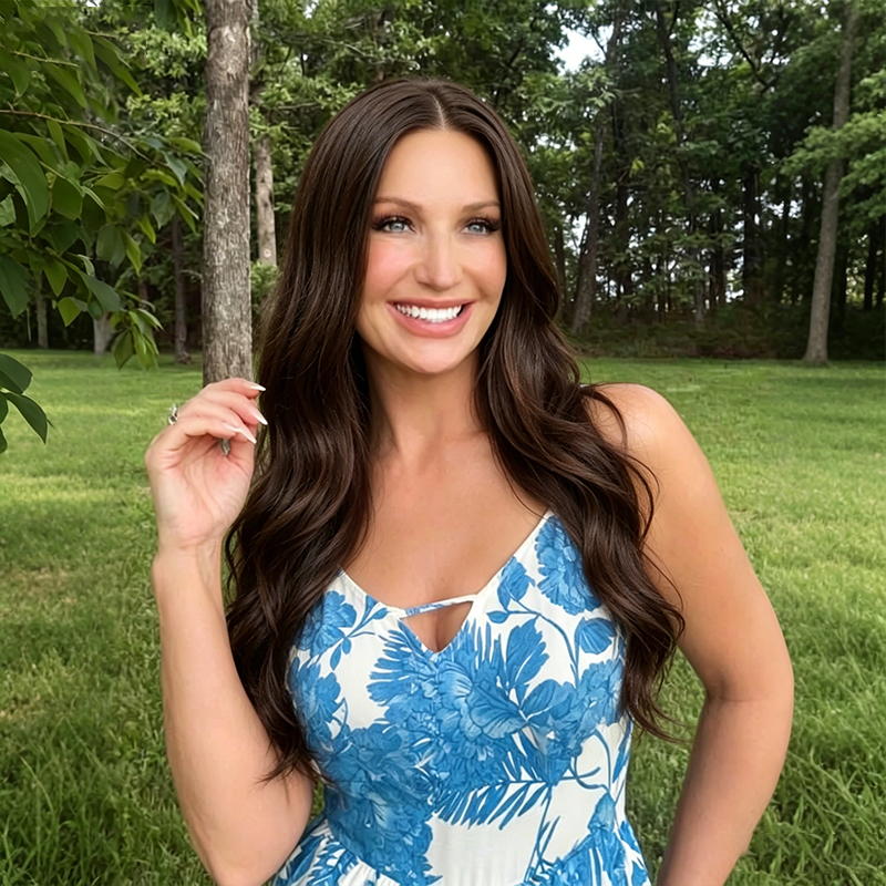 Natural Black Long Wavy Heat Friendly Synthetic Wig Mono Top