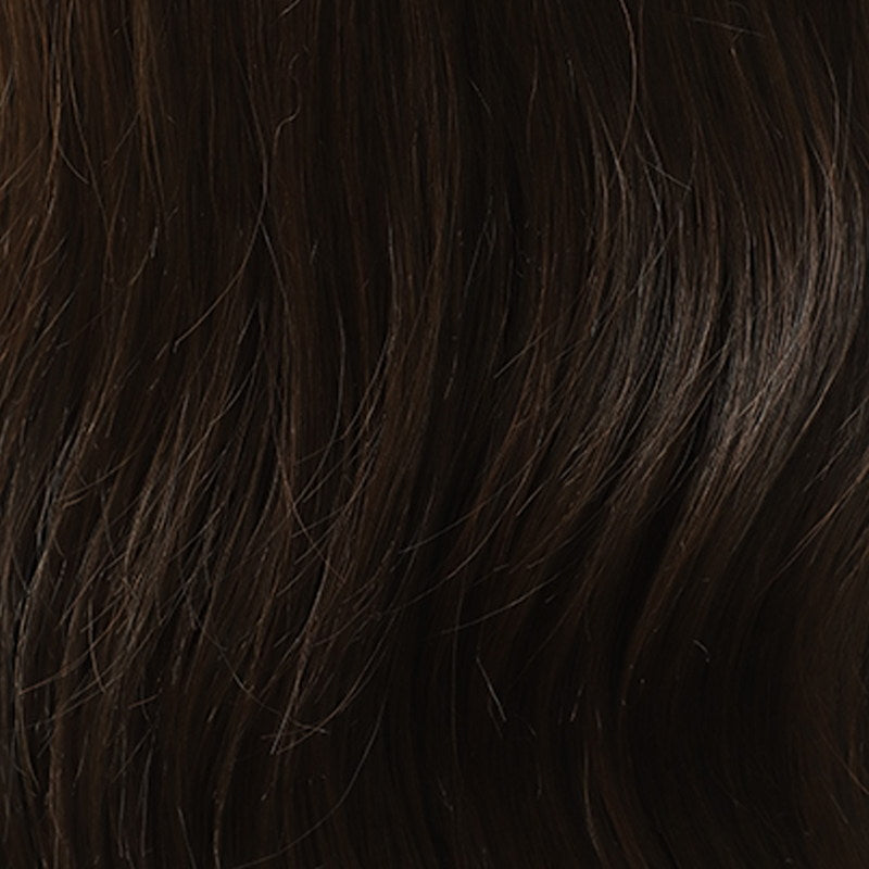 Natural Black Long Wavy Heat Friendly Synthetic Wig Mono Top