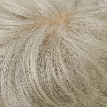 Short Layered Silver Pixie Cut Synthetic Wig (MONO TOP)