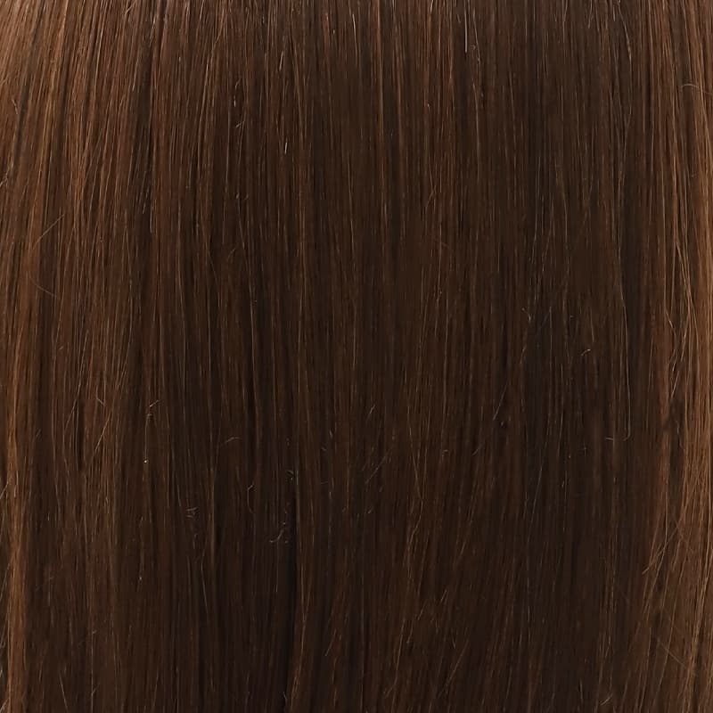 Chestnut Brown Shoulder Length Heat Friendly Synthetic Lace Front Wig (MONO TOP)